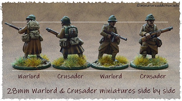 28mm metal Crusader Miniatures Bolt Action 4 WW2 Early War French LMG Teams